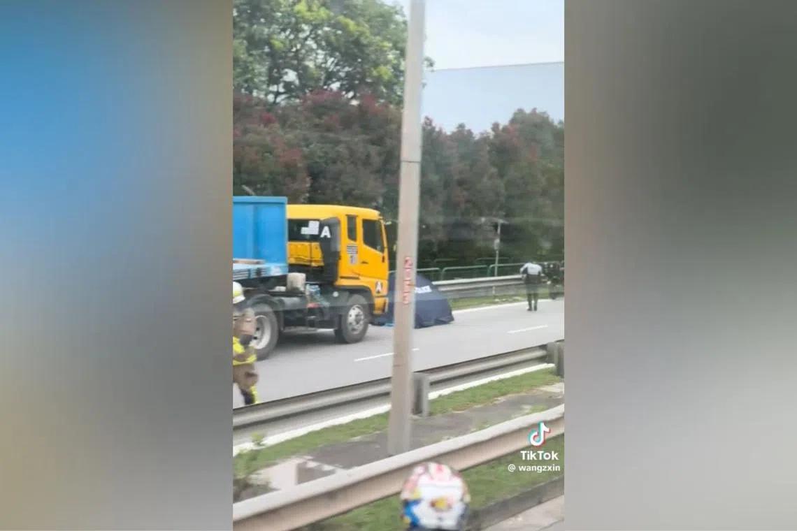 The Singapore Civil Defence Force said they were alerted to the accident on PIE before the Tuas Checkpoint exit at about 5.45pm on Aug 11.