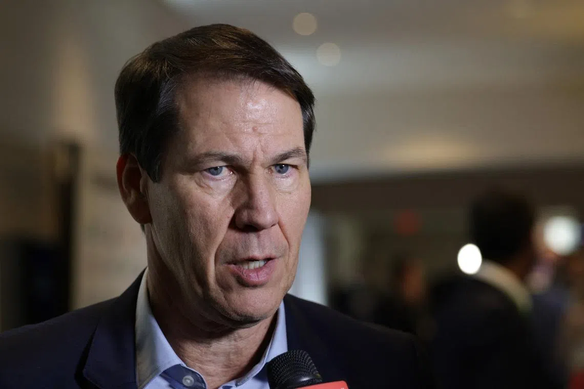 Soccer Football - FIFA World Cup 2026 - FIFA World Cup 2026 Match Schedule Announced - Washington, D.C., U.S. - December 6, 2025 Belgium coach Rudi Garcia after the FIFA World Cup 2026 match schedule announcement REUTERS/Jeenah Moon