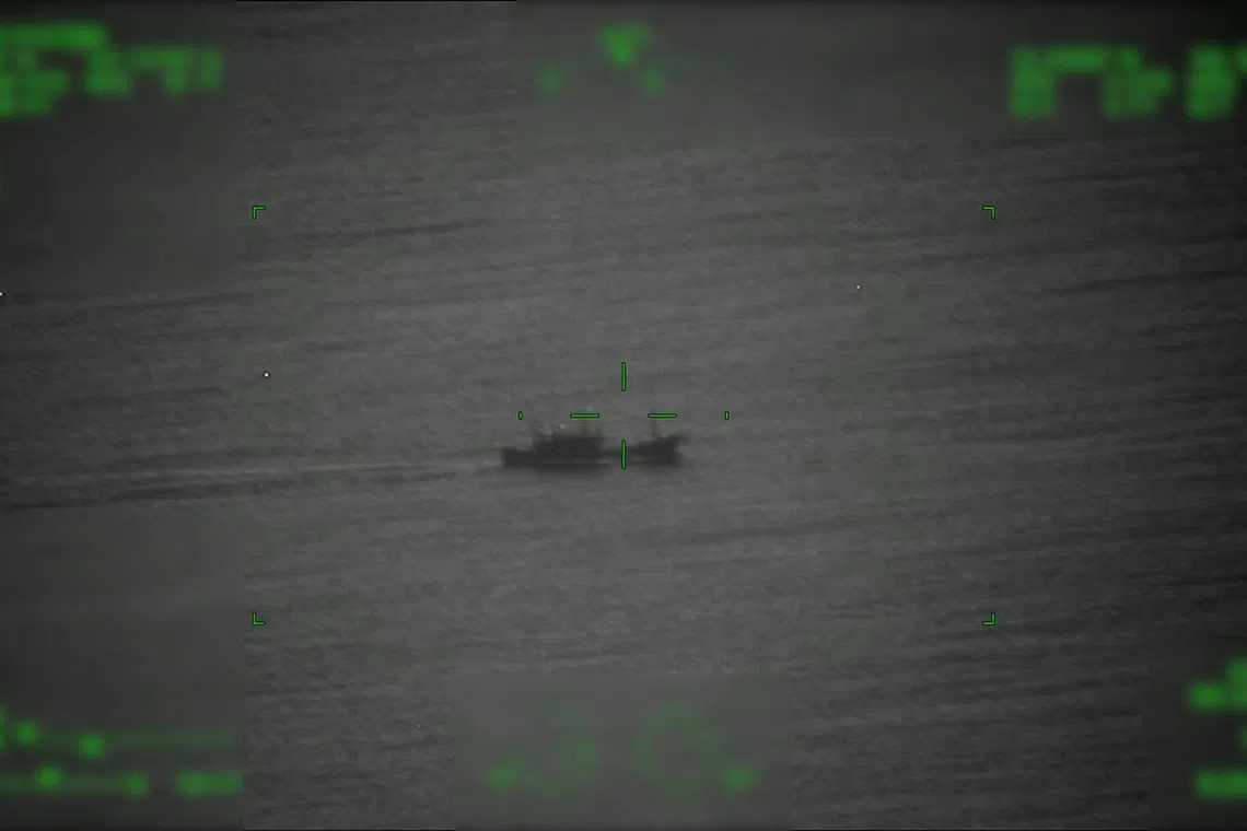 A vessel, which APEX Aviation says is Chinese fishing boat Minfudingyu 07902 is seen off Taiwan's east coast in mid-August 2026, in this handout image provided by APEX Aviation. APEX Aviation/Handout via REUTERS