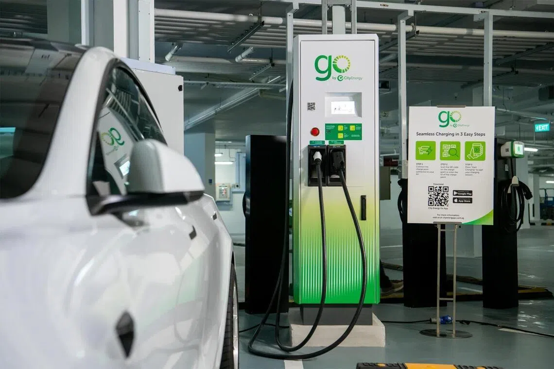straitstimes.com - Shreejit Changaroth - All electric vehicles in S'pore must be compatible with the Type 2 connector standard for charging