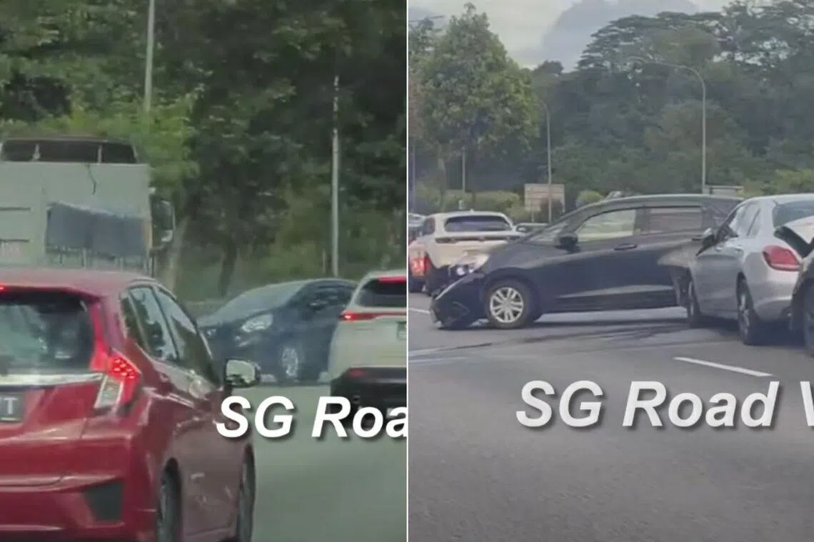3 men taken to hospital after accident on SLE involving 4 cars and a tipper truck