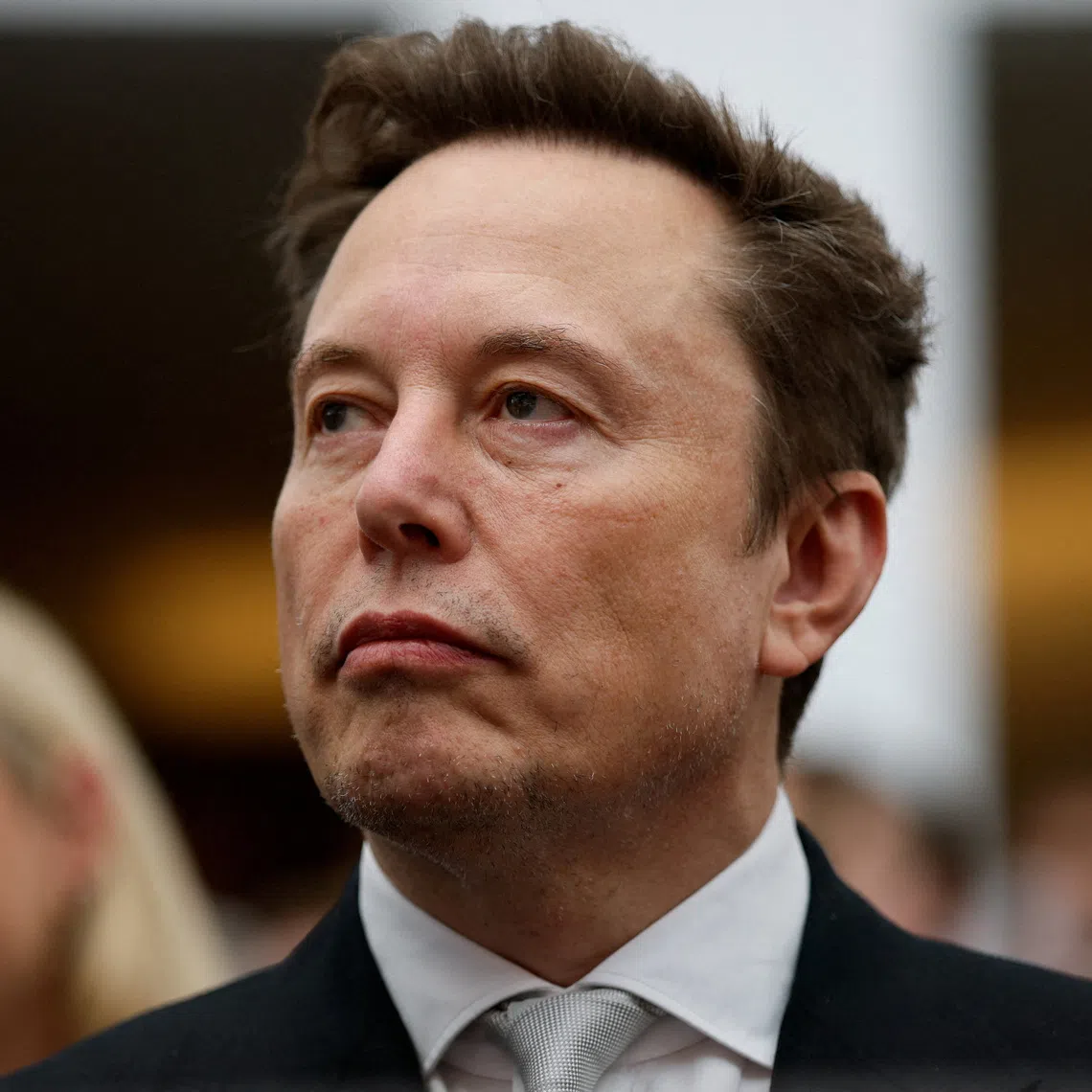 Tesla CEO Elon Musk attends a summit on Oct 8 at the US Institute of Peace, renamed The Donald J. Trump Institute of Peace by the Trump administration, in Washington DC.