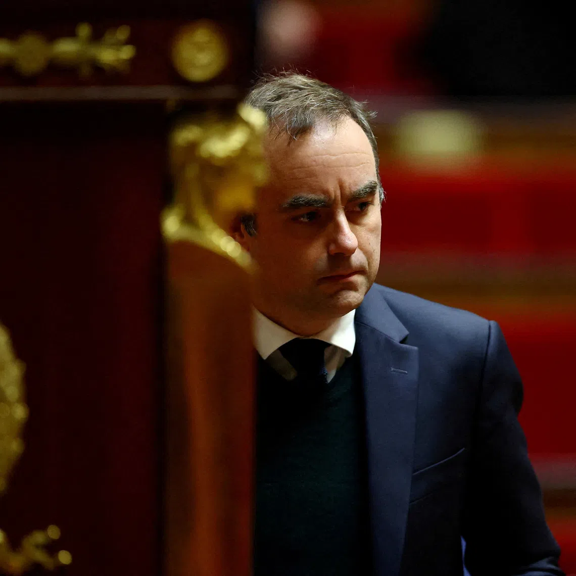 FILE PHOTO: French Prime Minister Sebastien Lecornu arrives to deliver a speech during the first general discussion on a draft 2026 Budget Bill (first part - PLF 2026) during a session at the National Assembly in Paris, France, October 24, 2025. REUTERS/Sarah Meyssonnier/File Photo