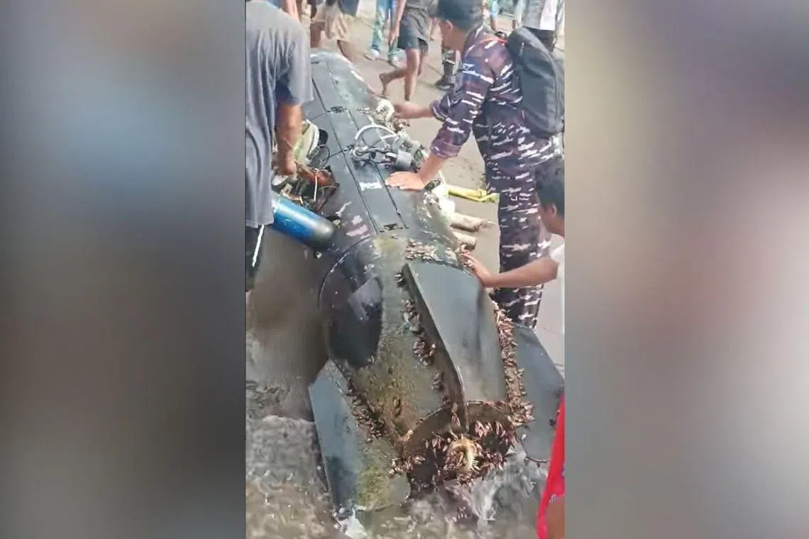 A 28-year-old fisherman immediately reported the unusual find to the local authorities, who retrieved it.