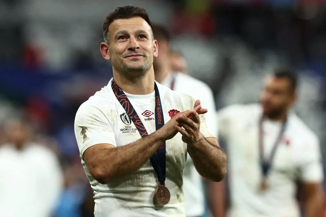 Rugby Union - Rugby World Cup 2023 - Third Place Play-Off - Argentina v England - Stade de France, Saint-Denis, France - October 27, 2023 England's Danny Care celebrates after the match REUTERS/Stephanie Lecocq