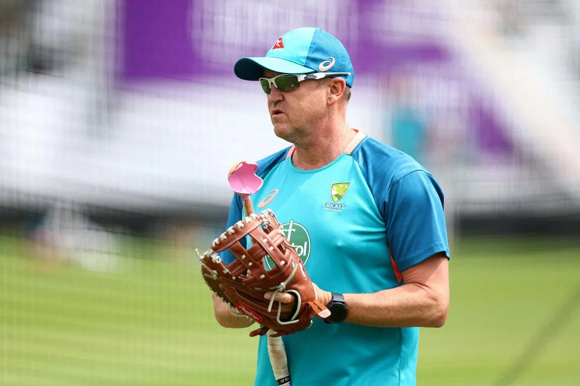 Cricket - Ashes - Fifth Test - Australia Practice - The Oval, London, Britain - July 25, 2023 Australia coach Andy Flower during practice Action Images via Reuters/Andrew Boyers