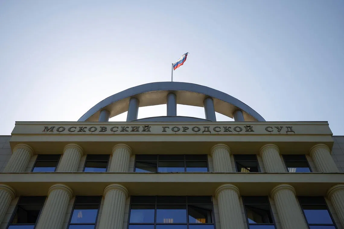 FILE PHOTO: A view shows a building of the Moscow City Court in Moscow, Russia May 17, 2021. REUTERS/Maxim Shemetov/File Photo