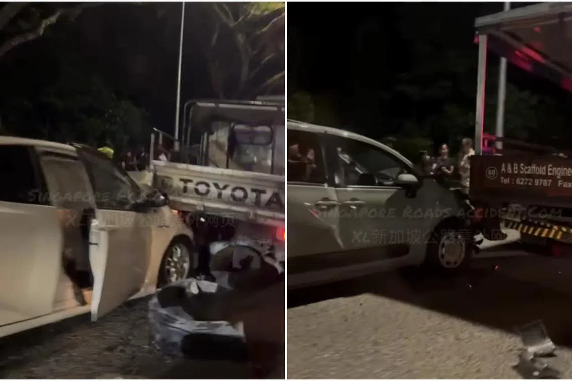 A video of the aftermath of the collision has been circulating online, garnering more than 28,000 views since it was posted on the morning of Dec 21. 