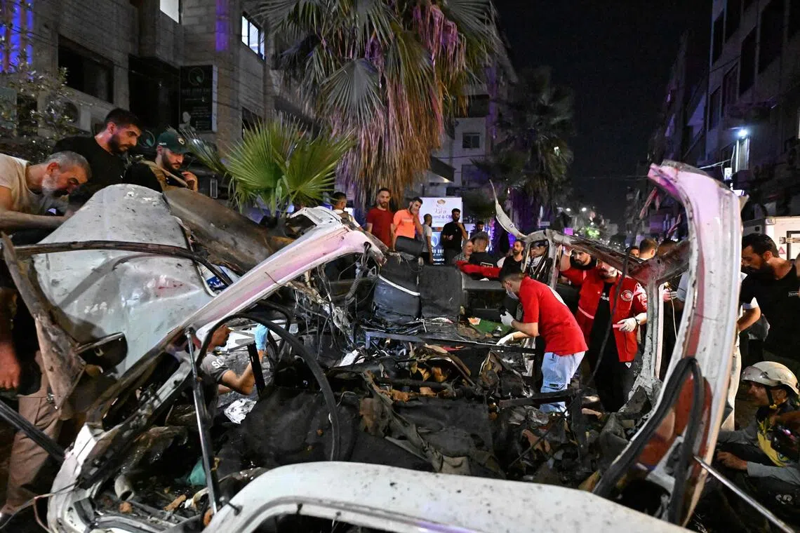 The blast occurred in the predominantly Druze area of Jaramana, outside Damascus. Factions within Syria’s Druze community have clashed with the country’s new Islamist leadership.