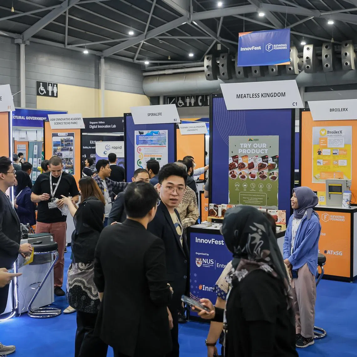 The Asia Tech X Singapore exhibition held at Singapore Expo, June 7, 2023.