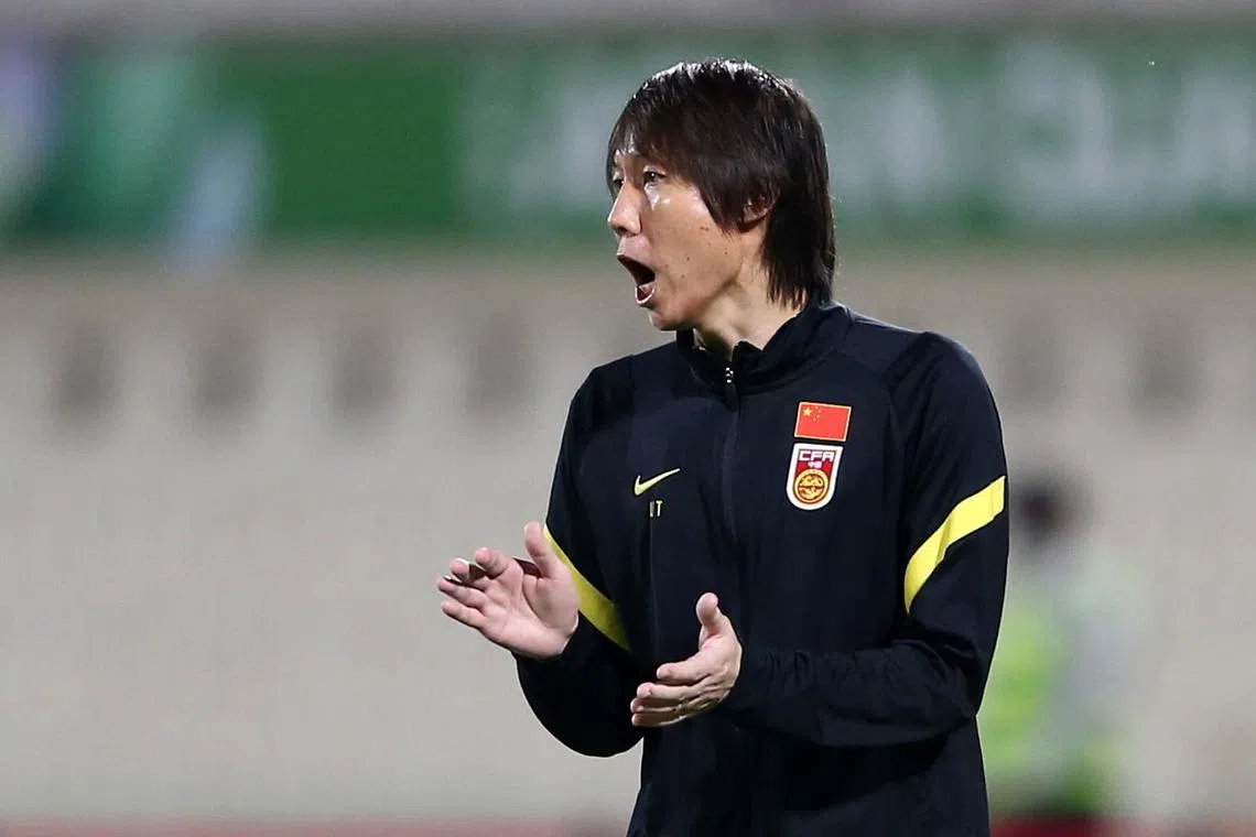 Li Tie took charge as China coach in 2020, but stepped down a year later during a poor qualifying campaign that eventually saw China fail to reach the Qatar World Cup.