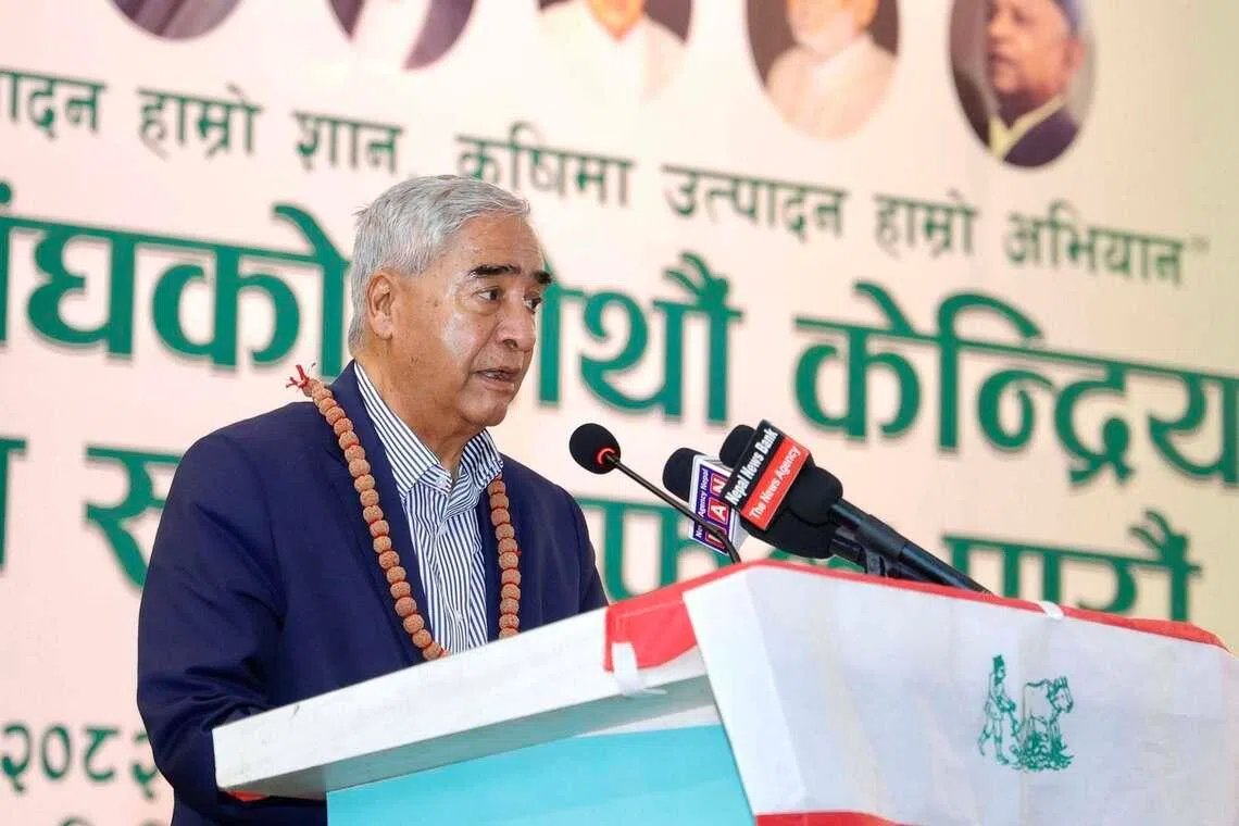 Nepal has issued an arrest warrant for former prime minister Sher Bahadur Deuba for alleged corruption.