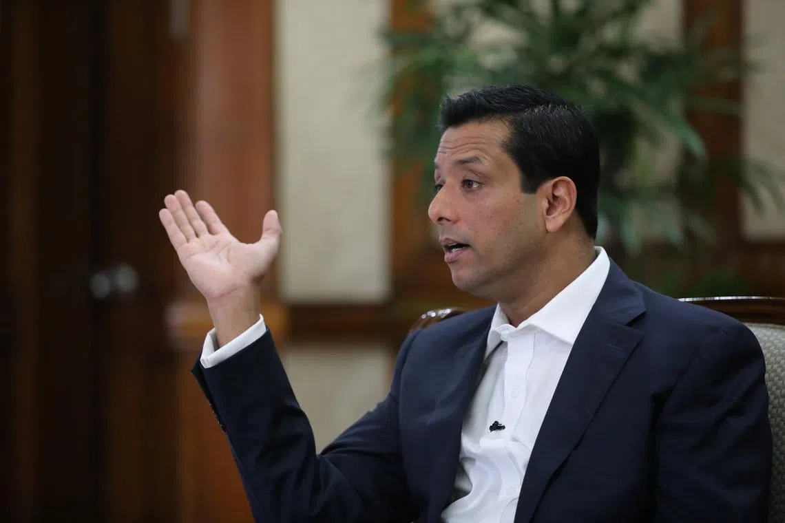 FILE PHOTO: Sajeeb Wazed, son of the ousted Prime Minister Sheikh Hasina gestures during an interview with Reuters at the Prime Minister's residence in Dhaka, Bangladesh, December 29, 2018. REUTERS/Mohammad Ponir Hossain/File Photo