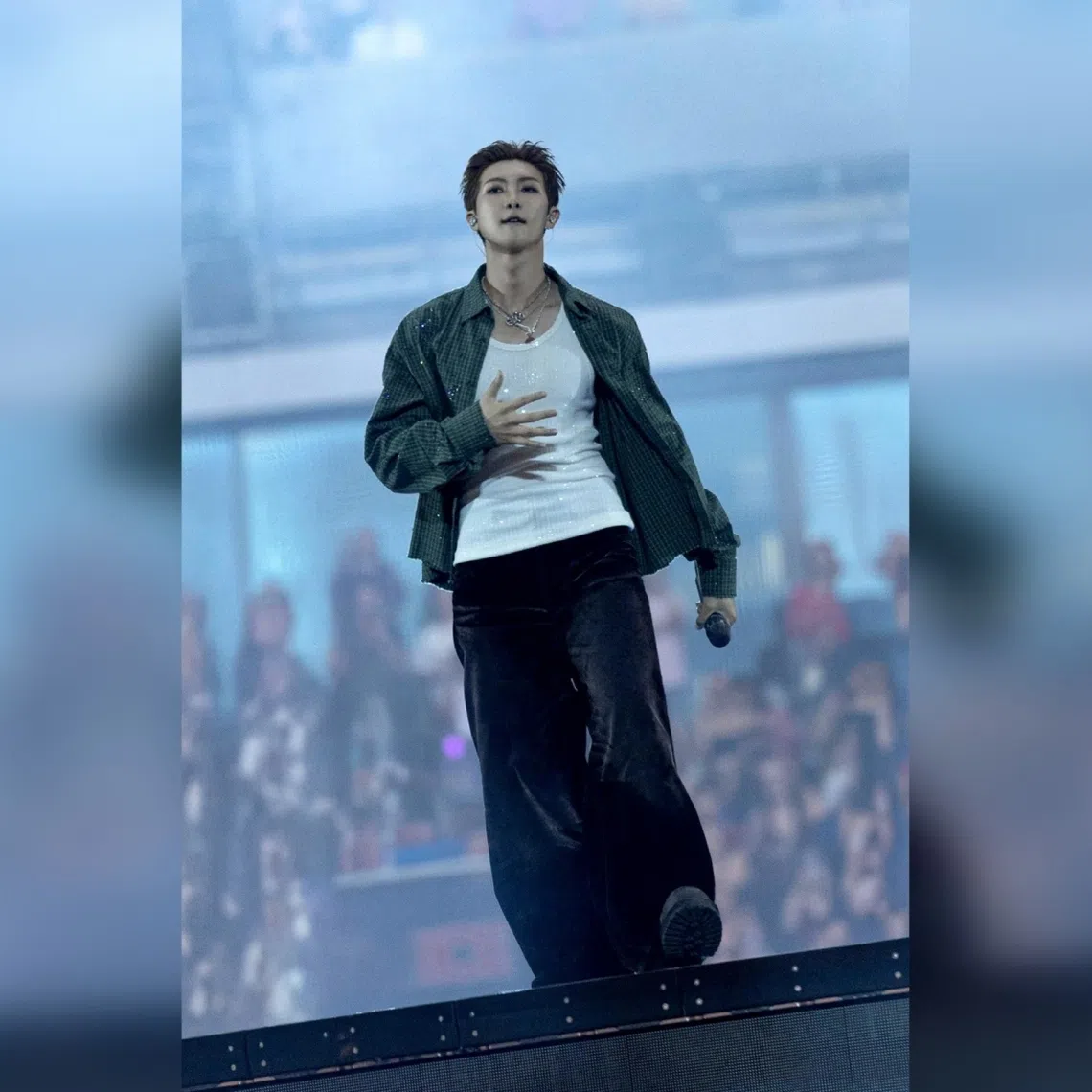 RM made the appeal on Weverse on Oct 8 while BTS were staying in Lima, Peru, where they performed on Oct 7, 9 and 10.
