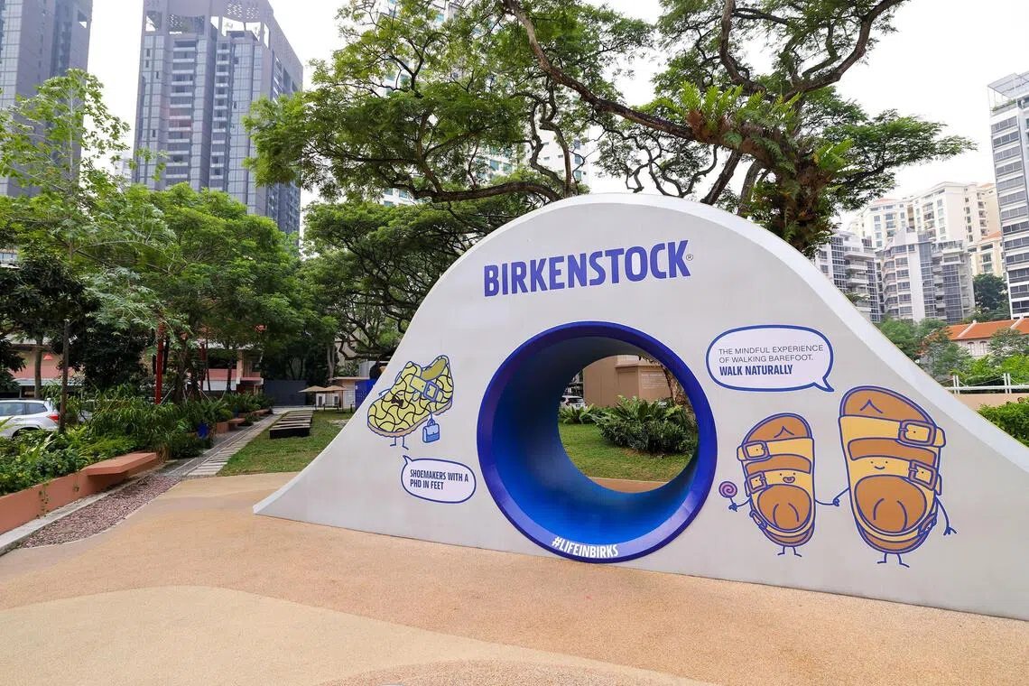 Birkenstock Walk Naturally installation at New Bahru.