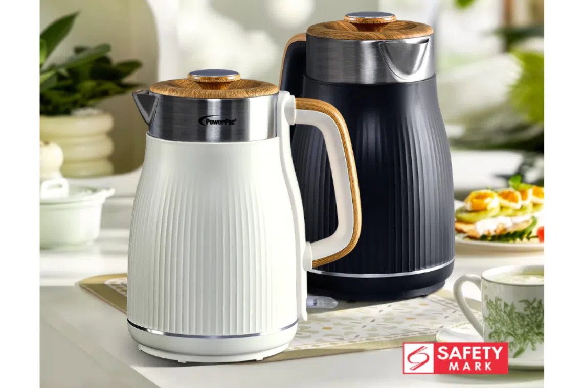 Best electric kettles in Singapore: PowerPac 1.8L Stainless Steel Cordless Kettle Jug
