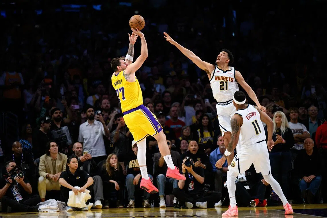 LA Lakers edge Denver Nuggets in NBA OT while Wemby sparks San Antonio Spurs win