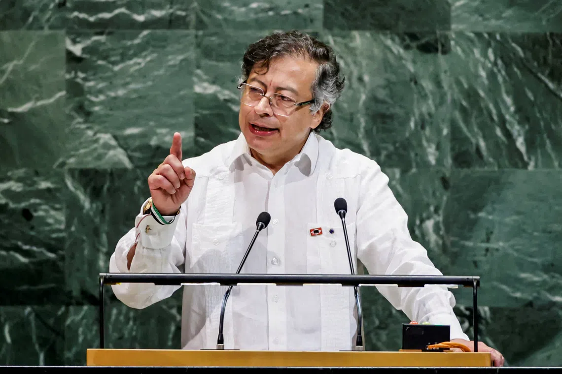 Colombian President Gustavo Petro's policies have been denounced by the US, which has pressured the United Nations to reduce its support.
