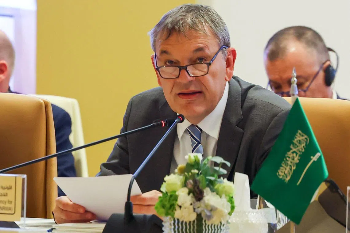 On Oct 28, Israel passed a law banning UNRWA from operating in the country, legislation that could impact its work in war-torn Gaza. Mr Philippe Lazzarini called the vote a “dangerous precedent” that opposes the UN charter.