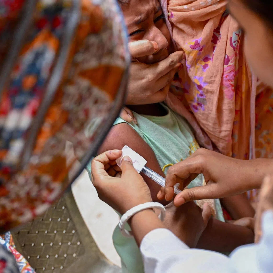 Children in rural areas in Bangladesh are often left out of vaccination coverage, and some families avoid vaccination programmes due to fear.