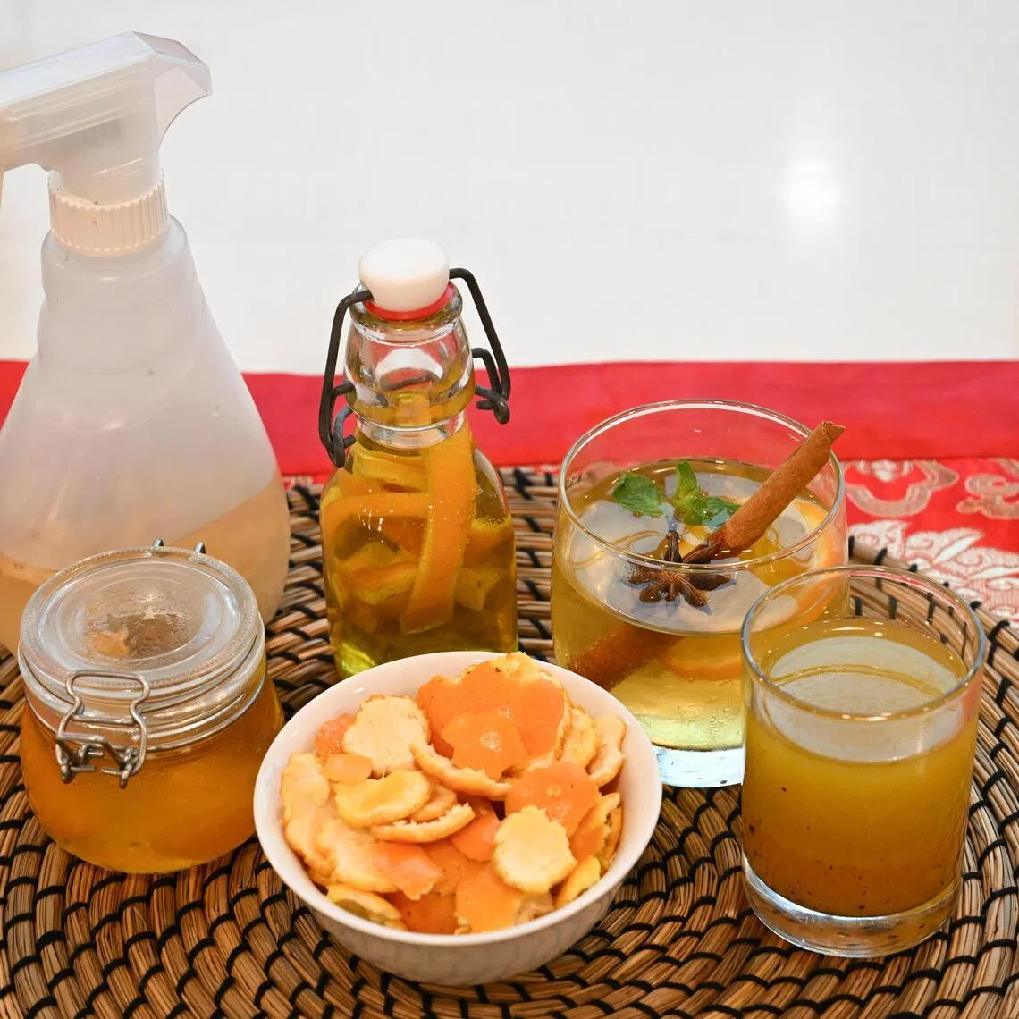 Story on how to turn your mandarin orange peels into syrups, tea, infused oils, and natural cleaners.