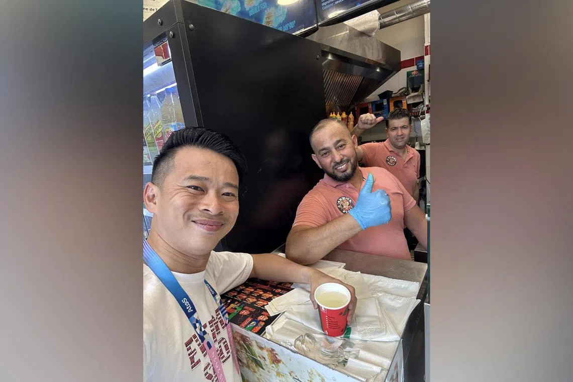 L'Arena Pizza not only serves a mean wrap, but also warm hospitality as Algerian Sofian offered a free serving of frites and a swig from his personal collection of ginger beer.