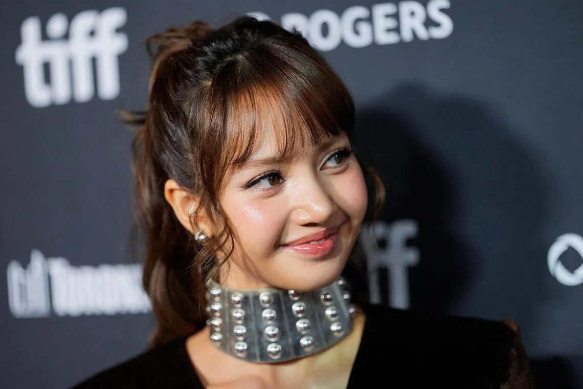 Blackpink’s Lisa attends the red carpet for Always Lalisa at the Toronto International Film Festival in Toronto, Canada, on Sept 11.
