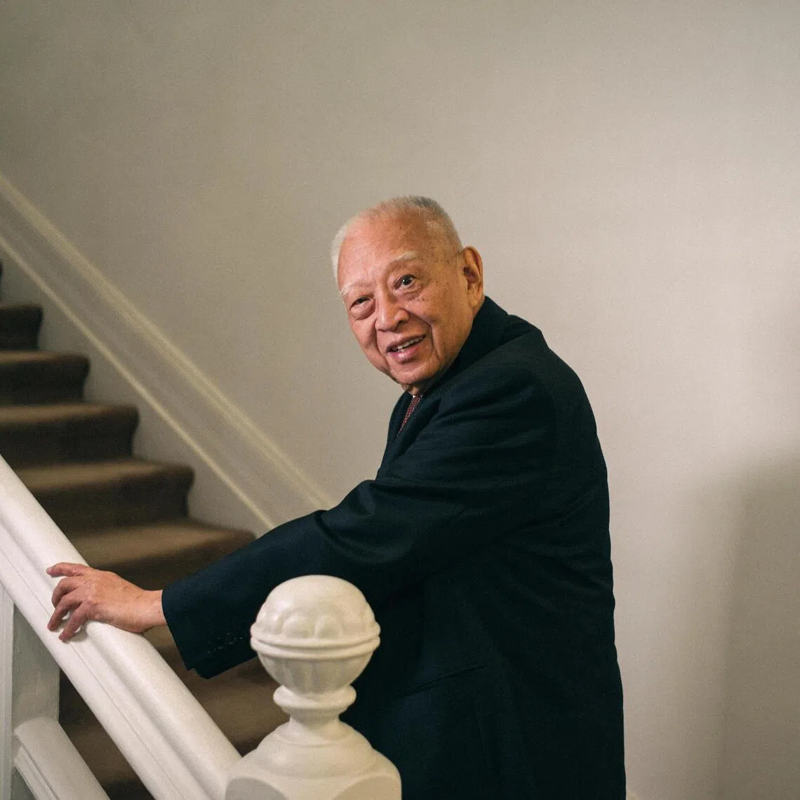 Tung Chee-hwa, Hong Kong’s former chief executive, posing for a photograph ahead of a Bloomberg Television interview in Hong Kong, China, in 2017.