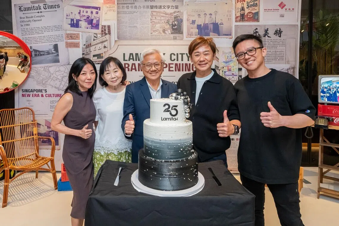 The family behind the brand (from left): Geraldine Tan, mother Nancy Lee, father Andrew Tan, brothers Alexander and Jansen Tan.