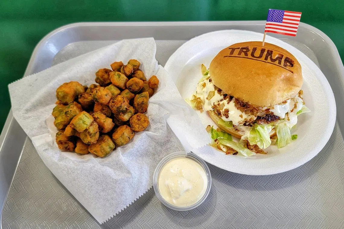 Mr Laham began branding the buns of his burgers with the words “Trump” two years ago, which attracted a lot of customers. 