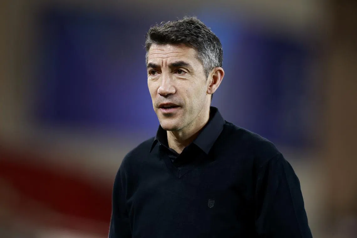 Soccer Football - Champions League - Knockout Phase Playoff - First Leg - AS Monaco v Benfica - Stade Louis II, Monaco - February 12, 2025 Benfica coach Bruno Lage before the match REUTERS/Manon Cruz/ File Photo