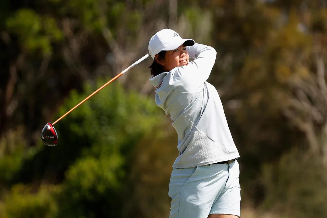 kkshannon07 - Singaporean golfer Shannon Tan in action during the Feb 1-4 Vic Open held at the 13th Beach Golf Links (Beach) & 13th Beach Golf Links (Creek).

Credit: Golf Australia 
 photos to newsbank under the sports float
