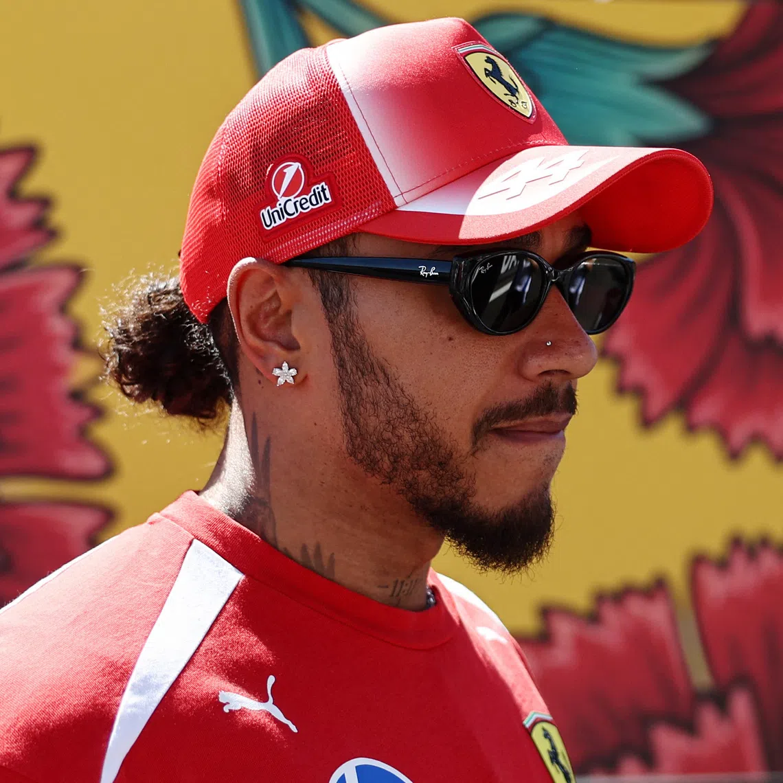 Ferrari's Lewis Hamilton ahead of the race at the Spanish Grand Prix in Madring, Spain.