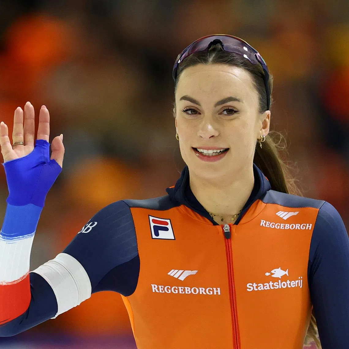 Speed Skating - ISU Speed Skating World Championships - Thialf, Heerenveen, Netherlands - March 6, 2026 Netherlands' Femke Kok in action during the women's 500m REUTERS/Piroschka Van De Wouw