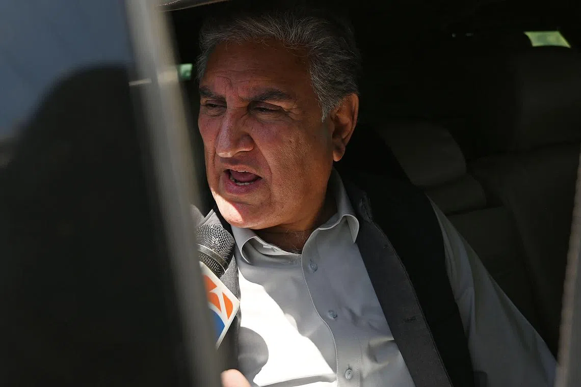 Mr Shah Mahmood Qureshi, who served as foreign minister in Khan’s Cabinet during his four-year premiership, was arrested overnight.