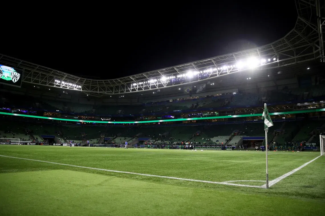 FILE PHOTO: Soccer Football - Copa Libertadores - Group F - Palmeiras v Independiente del Valle - Allianz Parque, Sao Paulo, Brazil - May 15, 2024 General view inside the stadium before the match REUTERS/Carla Carniel/File Photo