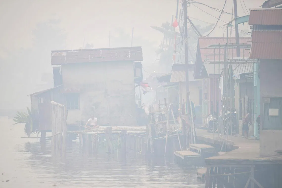 The haze affects every aspect of daily life, disrupting schooling and outdoor activities including some farming.