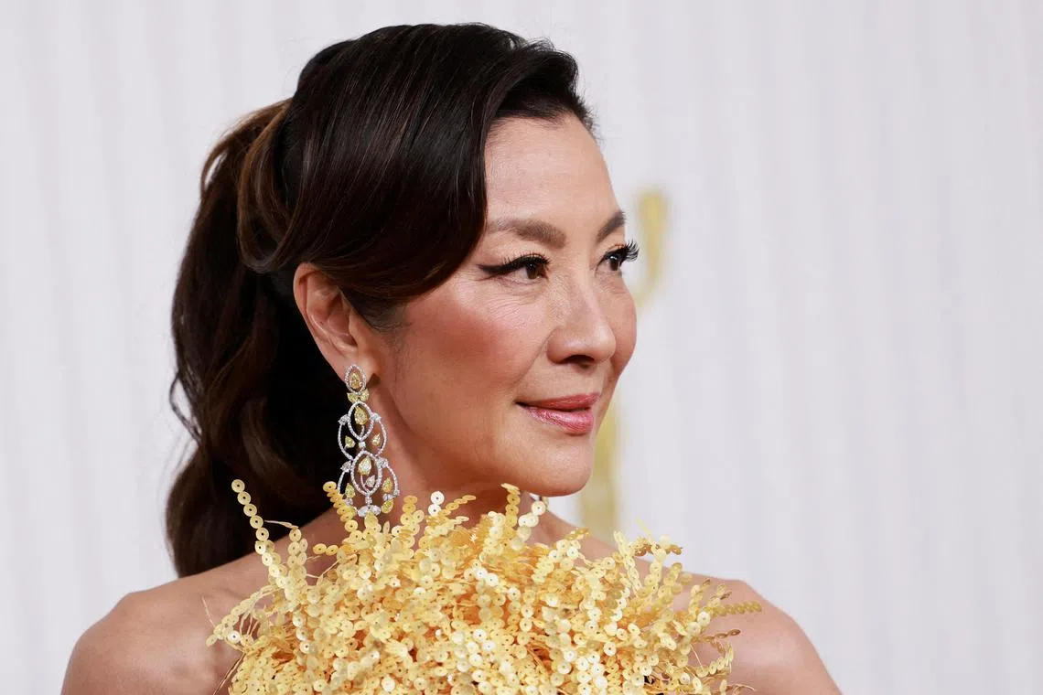 Michelle Yeoh attends the 29th Screen Actors Guild Awards at the Fairmont Century Plaza Hotel in Los Angeles, California, on Feb 26, 2023. 