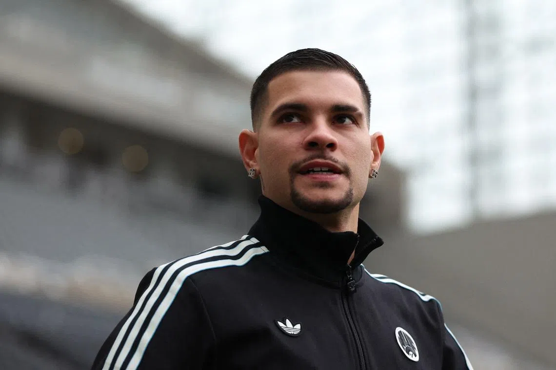 Soccer Football - Premier League - Newcastle United v Brentford - St James' Park, Newcastle, Britain - February 7, 2026  Newcastle United's Bruno Guimaraes arrives before the match REUTERS/Scott Heppell/File Photo