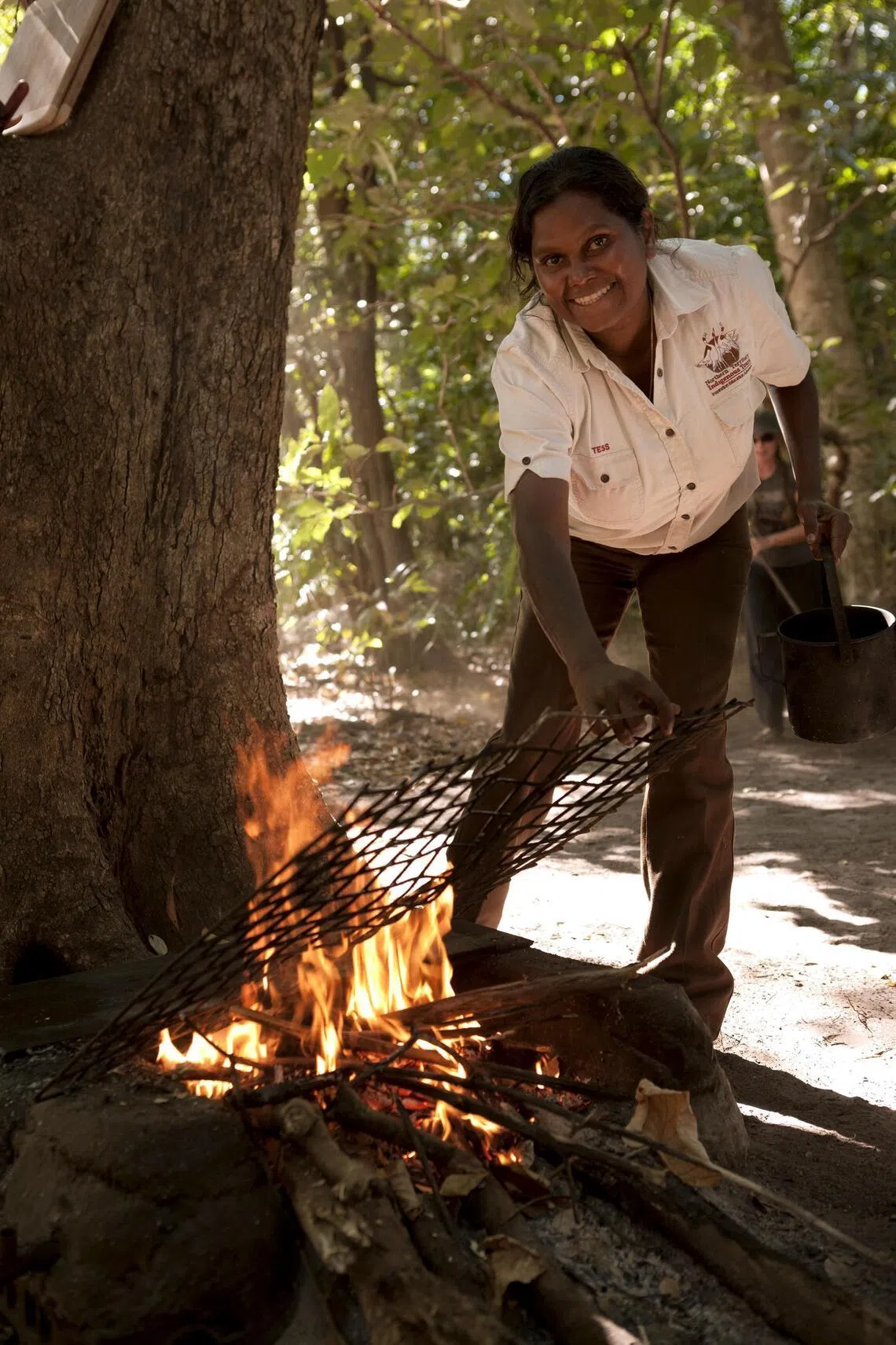Tess Atie and Greg Balding’s Indigenous Litchfield tours include a freshly-cooked meal of local ingredients.