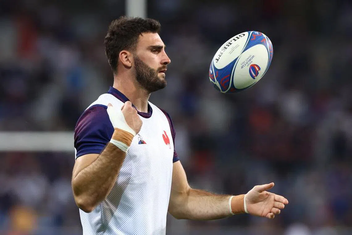 Rugby Union - Rugby World Cup 2023 - Pool A - France v Uruguay - Stade Pierre-Mauroy, Lille, France - September 14, 2023 France's Charles Ollivon during the warm up before the match REUTERS/Stephanie Lecocq
