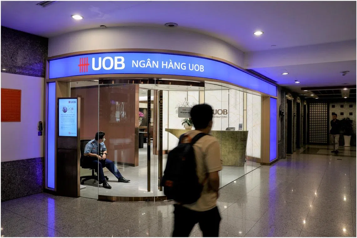 UOB aims to grow its wholesale banking business at a 20 per cent compound annual growth rate over the next three to five years.