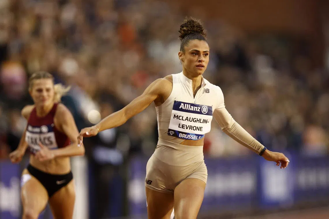 Sydney McLaughlin-Levrone is trading her signature 400m hurdles for the flat 400 at the World Championships.