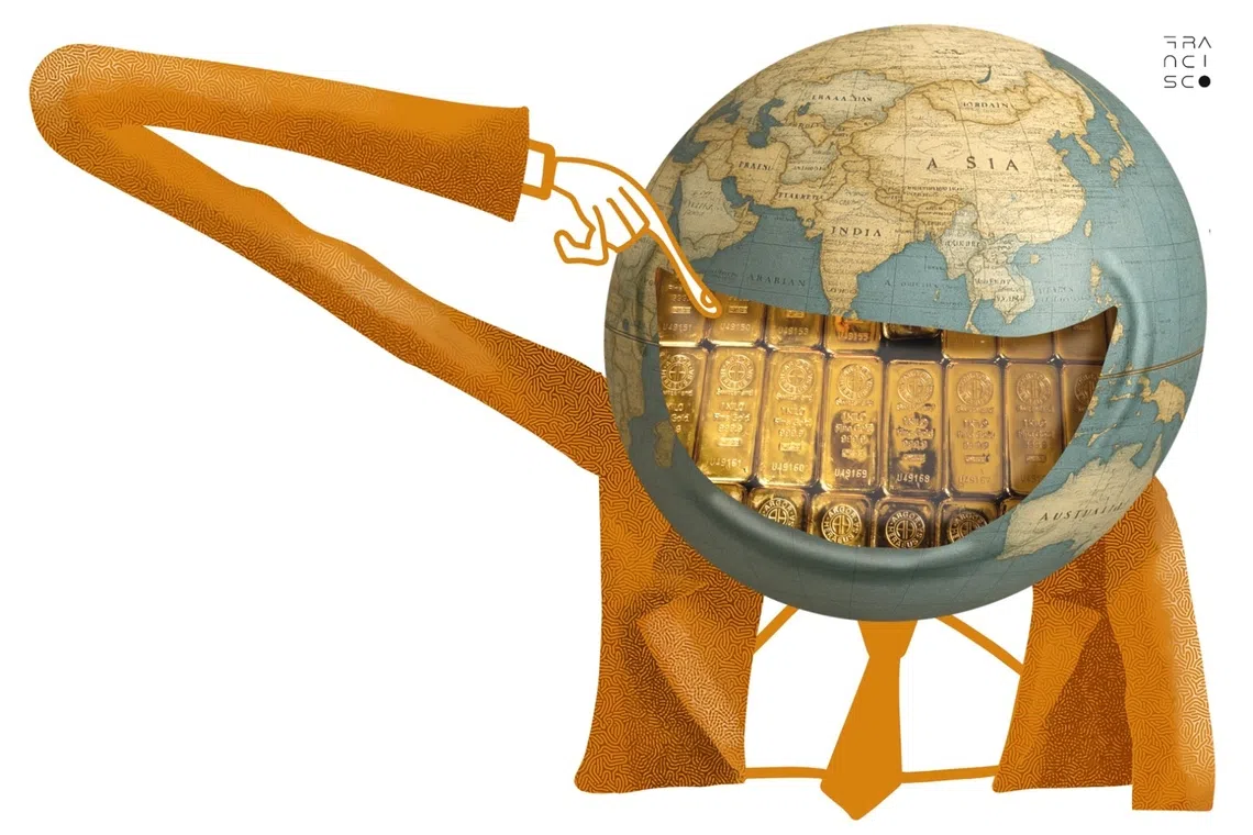 Investors who are mistrustful of governments turn to the commodity in a flight to safety.