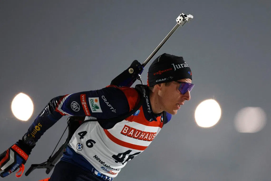 Biathlon-Fillon Maillet sets sights on Fourcade's French Winter Games record
