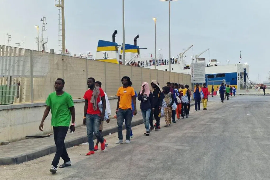 Italian Prime Minister Giorgia Meloni has called on Italy’s EU partners to share more of the responsibility for migrants.