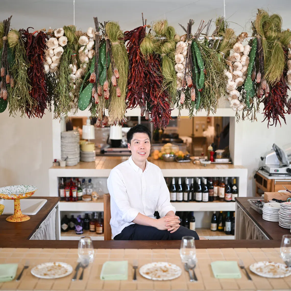 Rifeng Gao, The Lo & Behold Group’s chief operating officer, inside Fico restaurant on Sept 2.