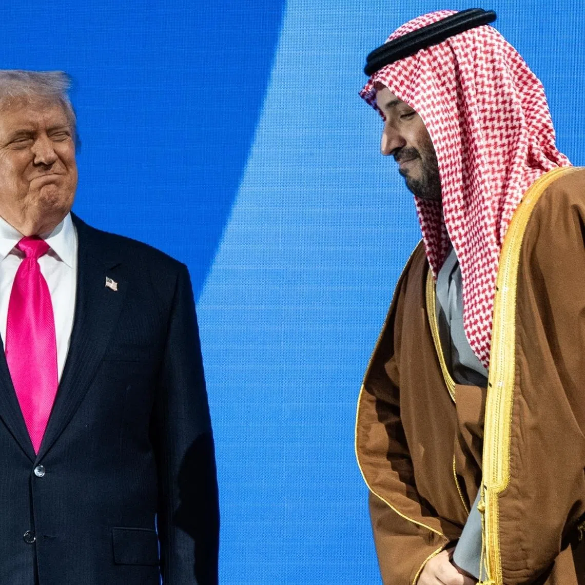 US President Donald Trump with Crown Prince Mohammed bin Salman of Saudi Arabia in Washington in 2025.