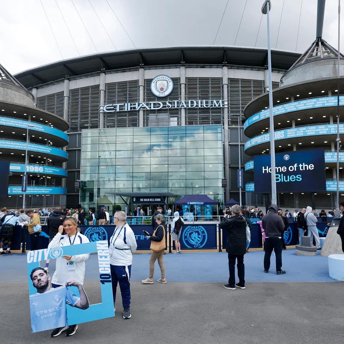 Soccer Football - Premier League - Manchester City v Coventry City - Etihad Stadium, Manchester, Britain - September 5, 2026 General view outside the stadium before the match Action Images via Reuters/Jason Cairnduff