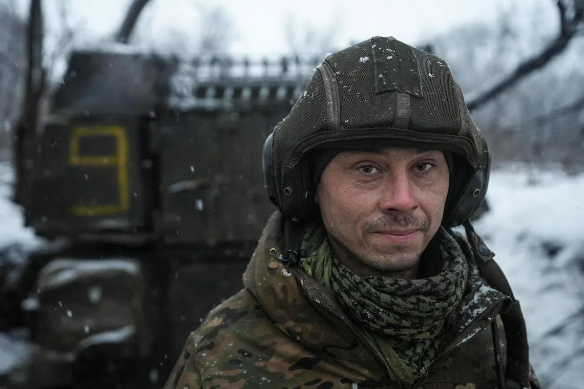 Ukrainian forces have taken up a more defensive stance in many areas of the snow-bound front.